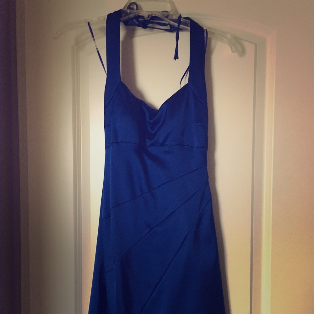 Pretty Blue Cache Halter Dress - NWT